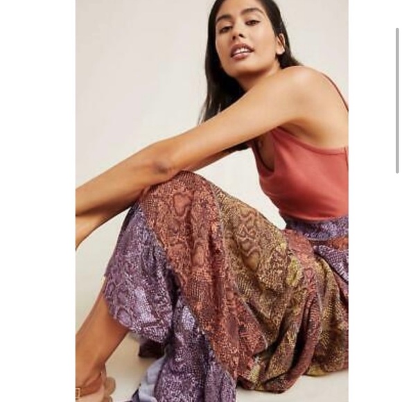 ANTHROPOLOGIE Colima Maxi Tiered Dress - Picture 2 of 12